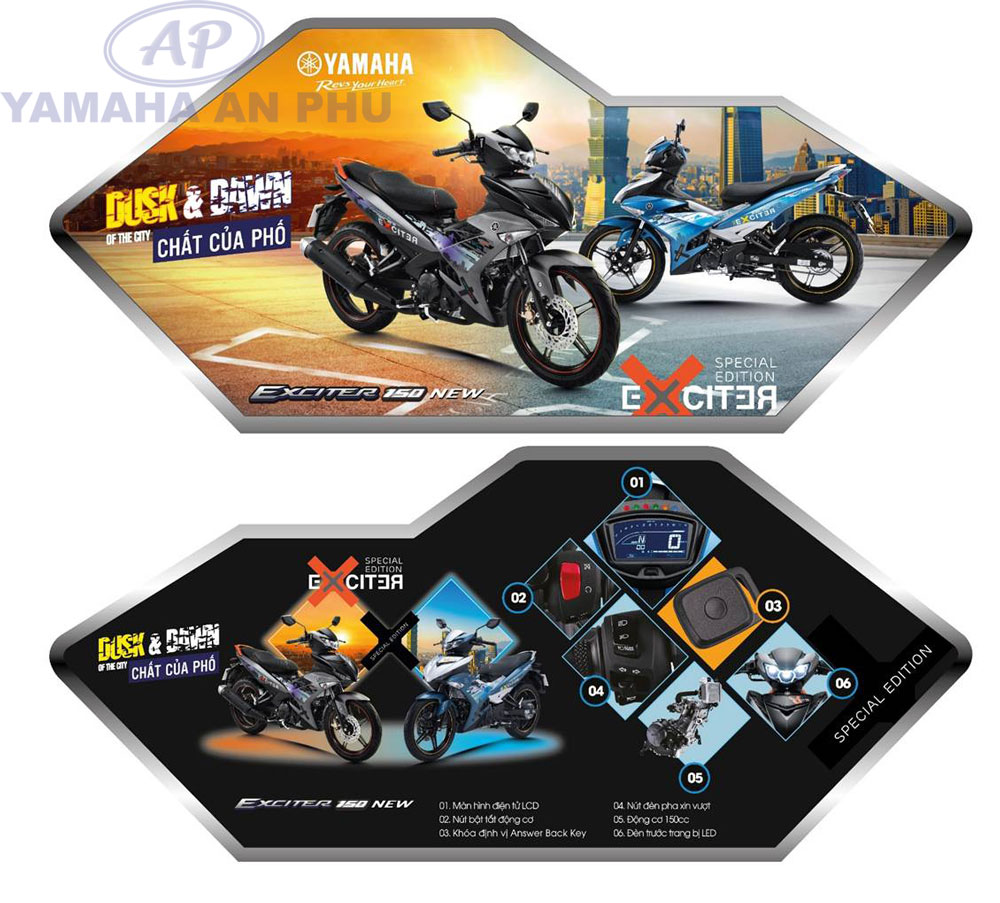 Yamaha Exciter 150 phiên bản Dusk & Dawn và các tính năng